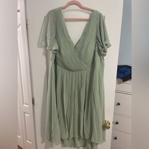 Ever Pretty Sage Green Midi Dress